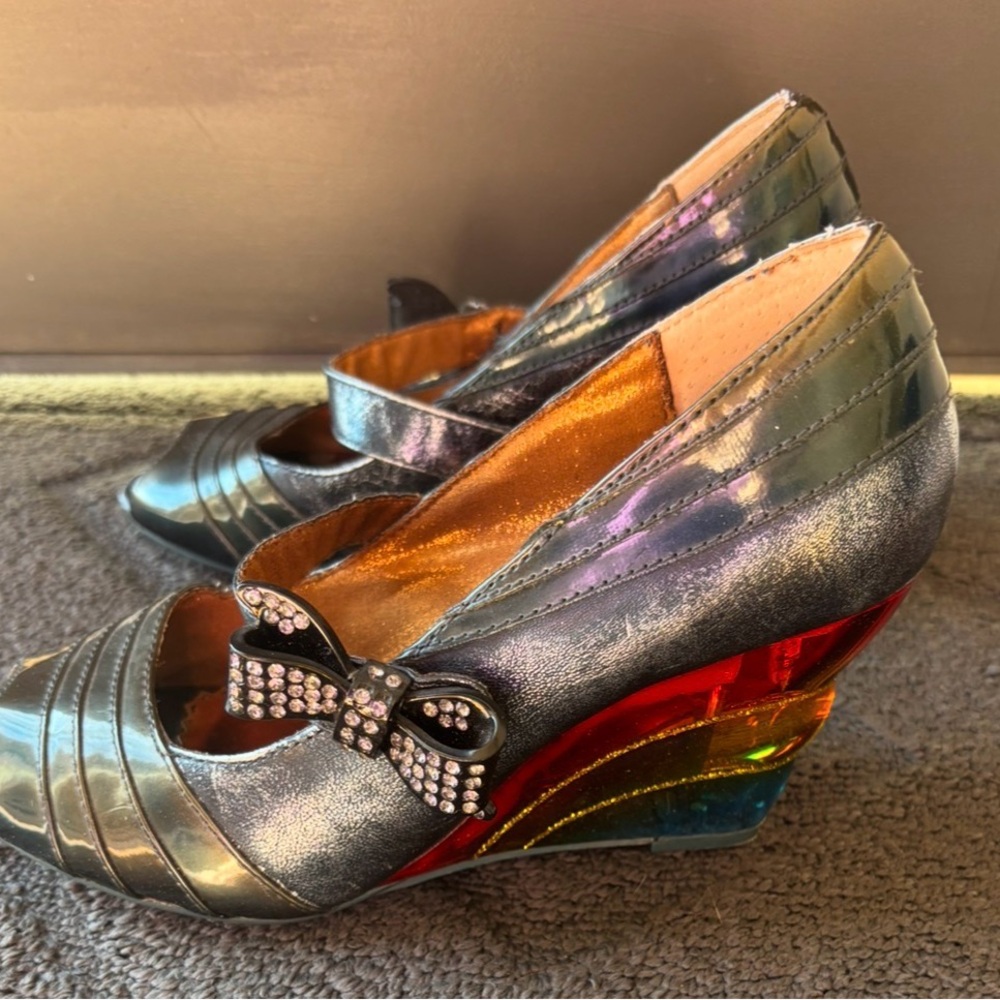 Poetic License Black Peep-Toe Heels - Picture 3 of 6